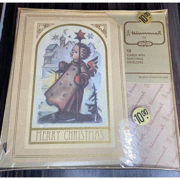 Vintage Hallmark 80s Hummel Retro Christmas Sealed Nostalgic Cards & Envelopes - Picture 1 of 7